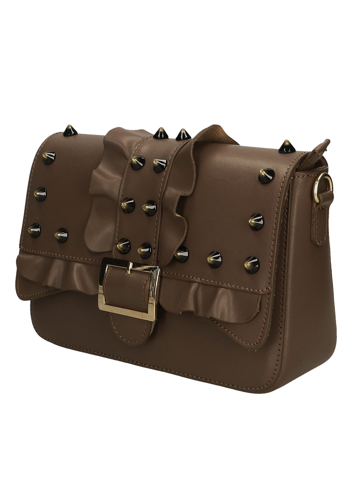 Morena Borsa a spalla da donna Vera pelle 1817-T.MORO DARK BROWN Chiara Ferretti