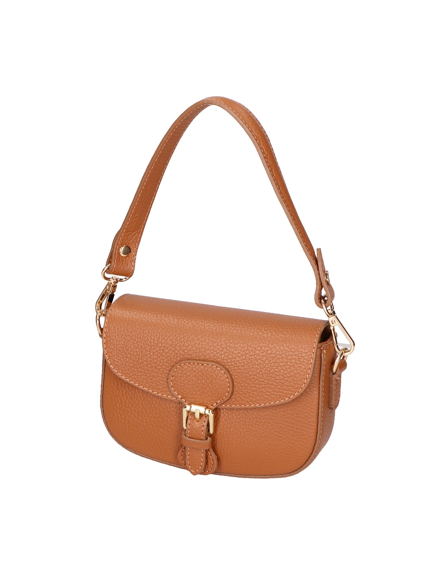 Viktoria Borsa a spalla da donna Vera pelle 06526-D17 CUOIO SCURO Chiara Ferretti