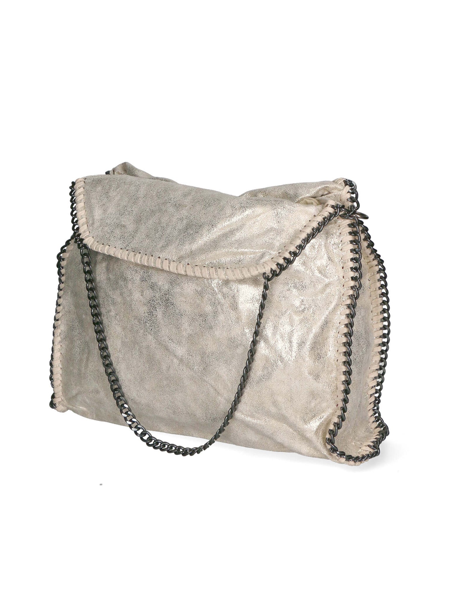 Willelmina Borsa a spalla da donna 100% PU Leather N-9606-LATTE Chiara Ferretti