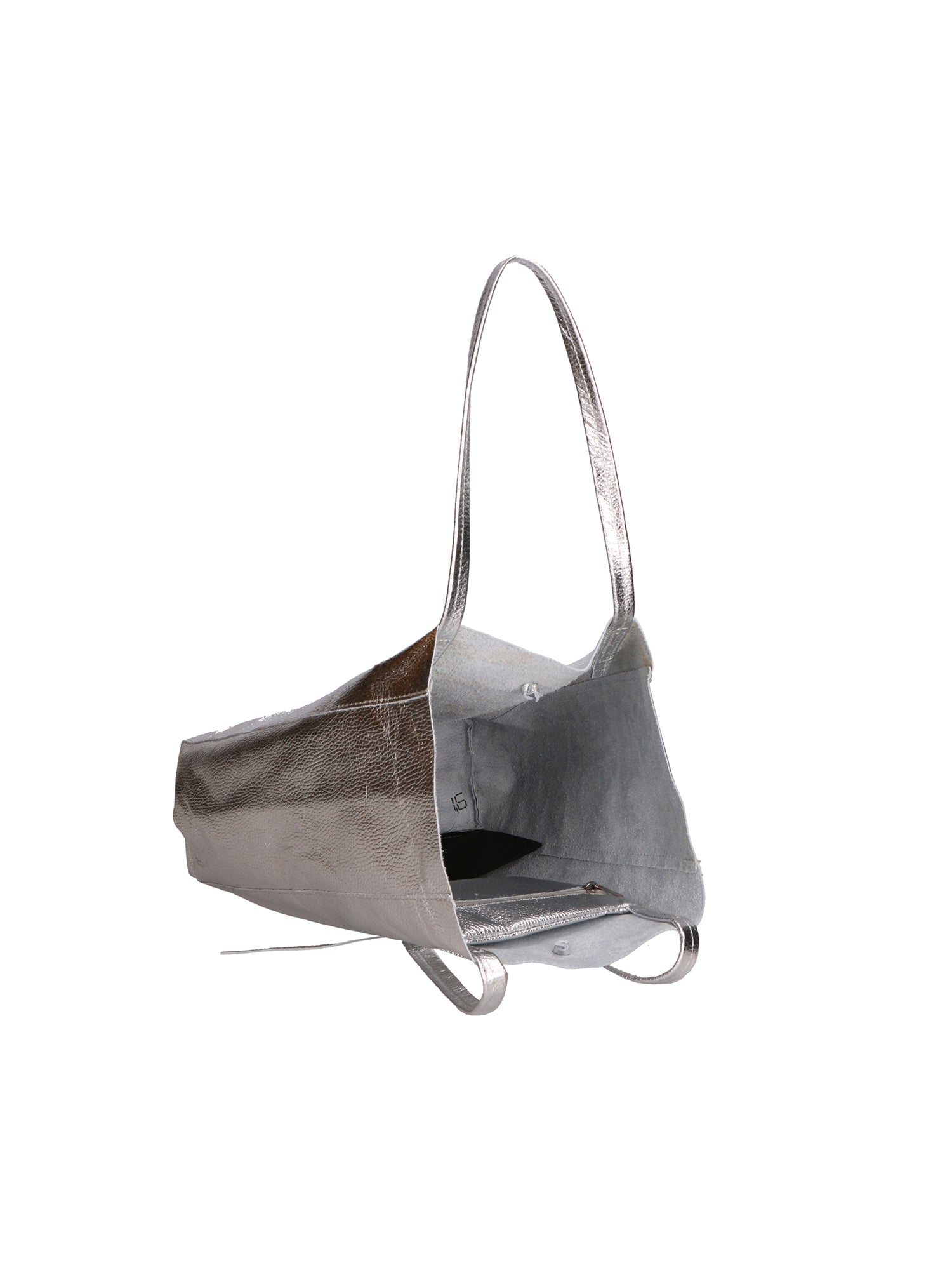 Iride Borsa a mano da donna 100% pelle 05921-DL1 ARGENTO Chiara Ferretti