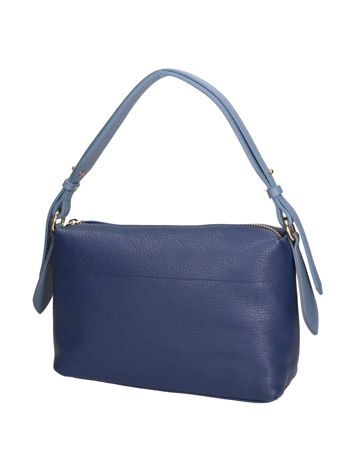 Vivienne Borsa a spalla da donna Vera pelle 06674-D24 BLU + D41 C.ZUCC. Chiara Ferretti