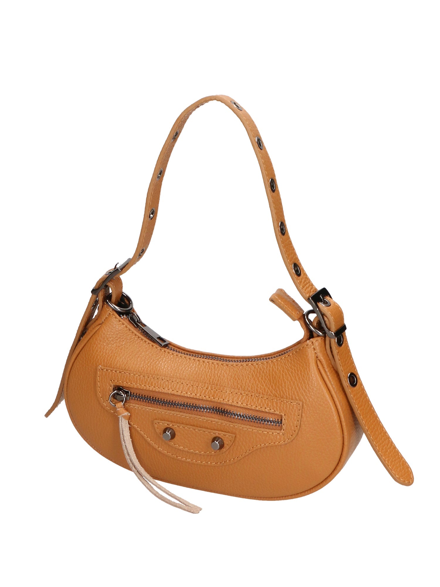 Galatea Borsa a spalla da donna Vera pelle 05708-D44 CUOIO COGNAC Chiara Ferretti