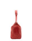 Borsa da viaggio unisex in vera pelle 100% cotone 4037-ROSSO Alessia Firenze