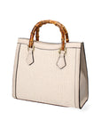 Aella Borsa a mano da donna Paglia e Vera Pelle 5097-148 BEIGE+D37 LATTE Chiara Ferretti