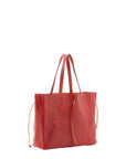 Borsa a mano unisex vera pelle Made in Italy 4611-ROSSO Alessia Firenze