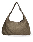 Asteria Borsa a spalla da donna Vera pelle 7799-VERDE MILITARE Chiara Ferretti