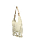 Zefira Borsa a spalla da donna Pelle Scamosciata 8630-BEIGE Chiara Ferretti
