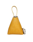 Ombretta Borsa a mano da donna Vera pelle 00643-C36+C16 SENAPE MUSTARD+GRIGIO GREY Chiara Ferretti