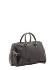 Borsa da viaggio unisex in vera pelle 100% cotone 4040-NERO Alessia Firenze
