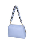 Livia Borsa a spalla da donna Vera pelle 06443-AZZURRO Chiara Ferretti