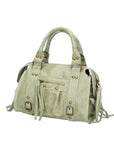 Erisia Borsa a spalla da donna Vera pelle 06091-MILITARE CHIARO Chiara Ferretti