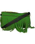 Oxsana Borsa a spalla da donna Neoprene 1311-VERDE GREEN Chiara Ferretti