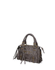Erisia Borsa a spalla da donna Vera pelle 06091-042 GRIGIO SCURO Chiara Ferretti