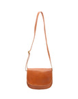 Borsa a tracolla da donna 100% vera pelle 4582-MIELE Alessia Firenze
