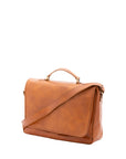 Borsa a mano unisex in vera pelle Made in Italy 4576-MIELE Alessia Firenze
