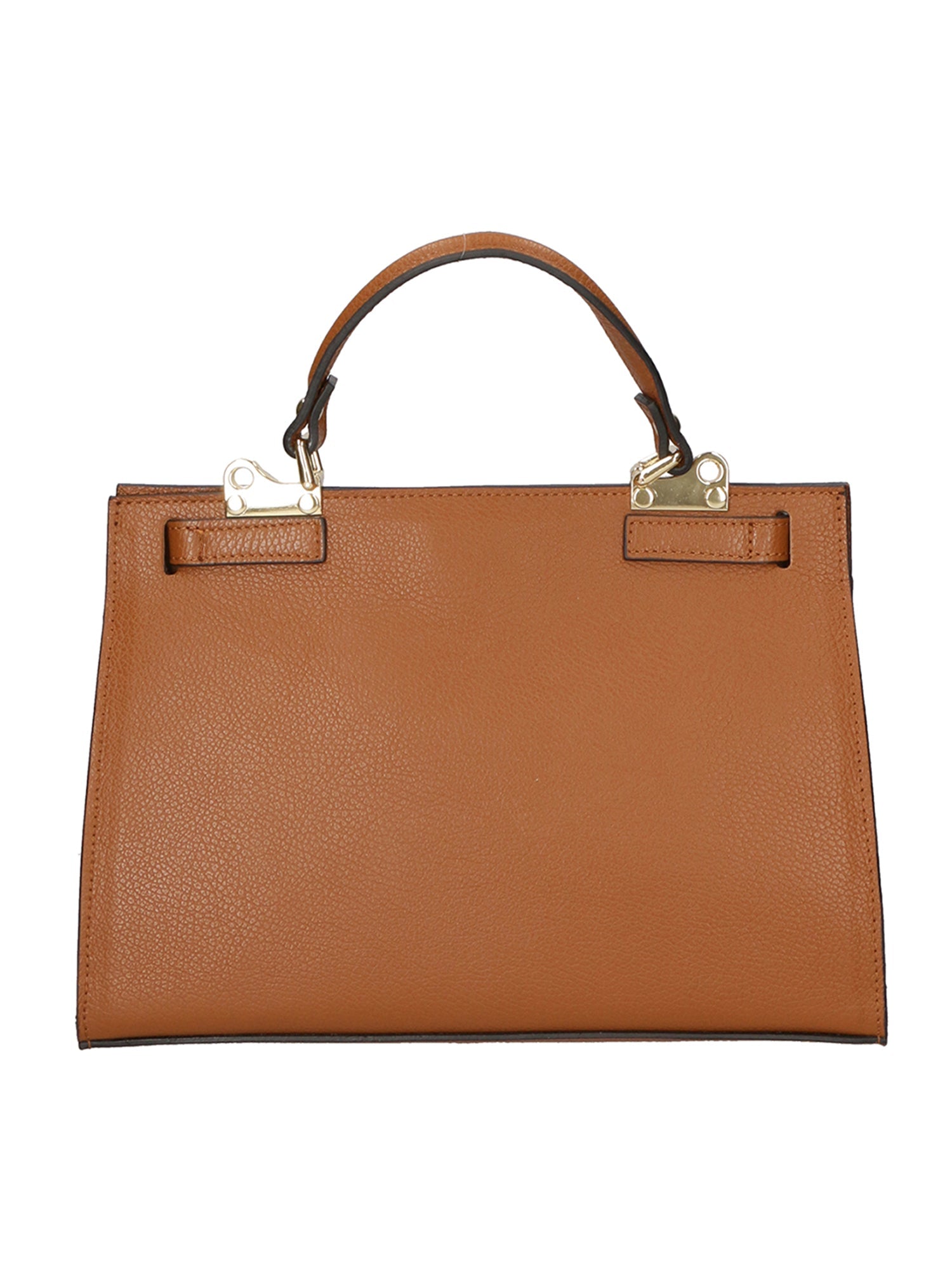 Nina Borsa a mano da donna 100% pelle 04263-D17 CUOIO SCURO DARK COGNAC Chiara Ferretti