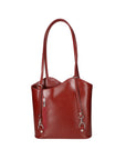 Fabiola Borsa a spalla da donna 100% pelle 9039-ROSSO RED Chiara Ferretti