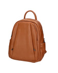 Vida 06522-D17 CUOIO SCURO Zaino da donna in vera pelle DARK COGNAC Chiara Ferretti