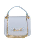 Greta Borsa a mano da donna Vera pelle 05896-C92 CIELO Chiara Ferretti