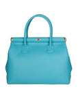 Aleria Borsa a mano da donna Vera pelle 8005-D32 TURCHESE Chiara Ferretti