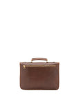 Borsa a mano unisex in vera pelle Made in Italy 4512-TESTA DI MORO Alessia Firenze