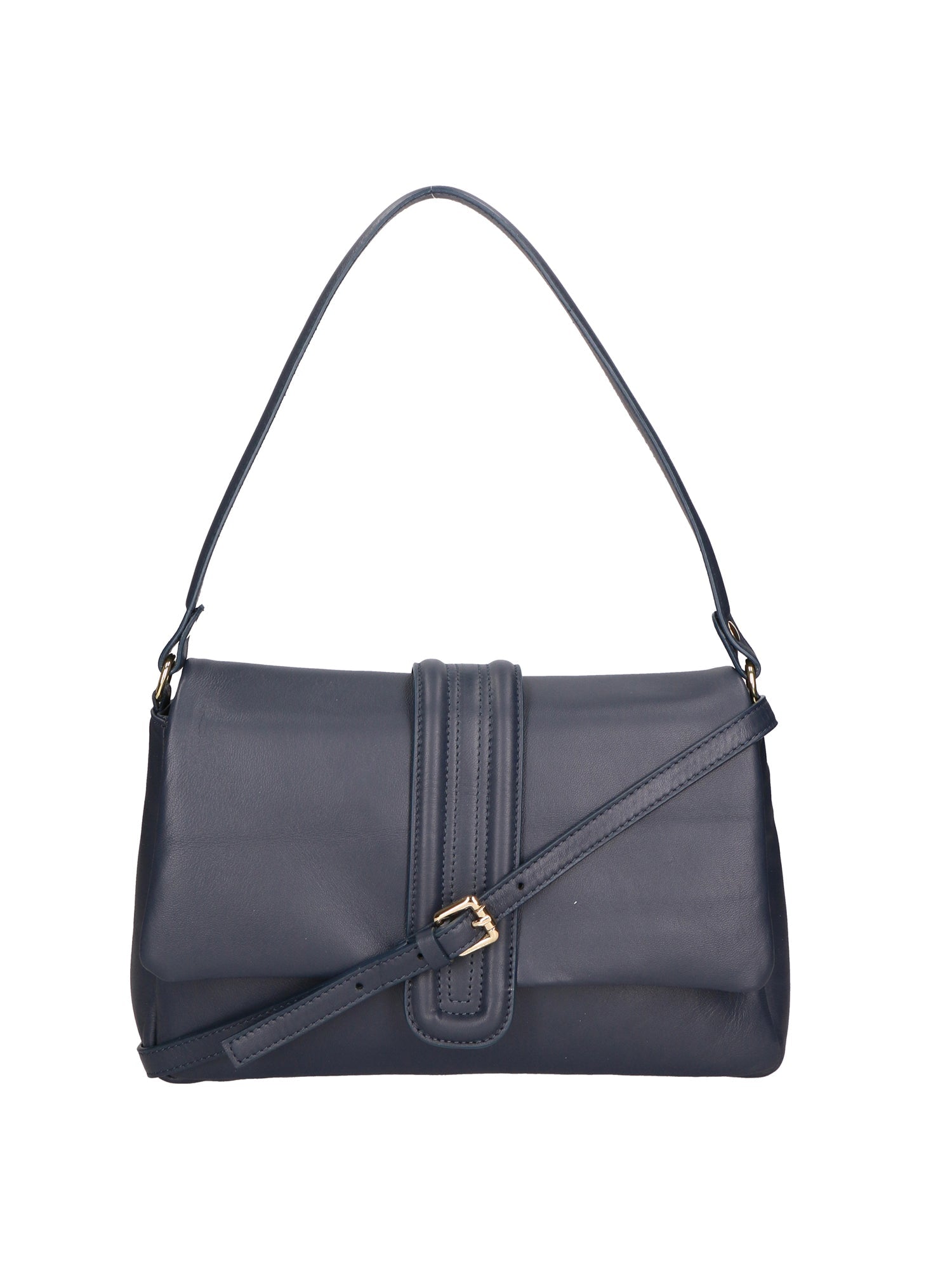 Jasmine Borsa a spalla da donna Vera pelle 06496-S24 BLU JEANS Chiara Ferretti