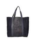 Edith Borsa Shopper da donna Vera pelle 80043-012 BLU JEANS Chiara Ferretti