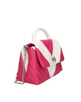 Ramona Borsa a mano da donna Vera pelle 192280-FUXIA + BIANCO Chiara Ferretti