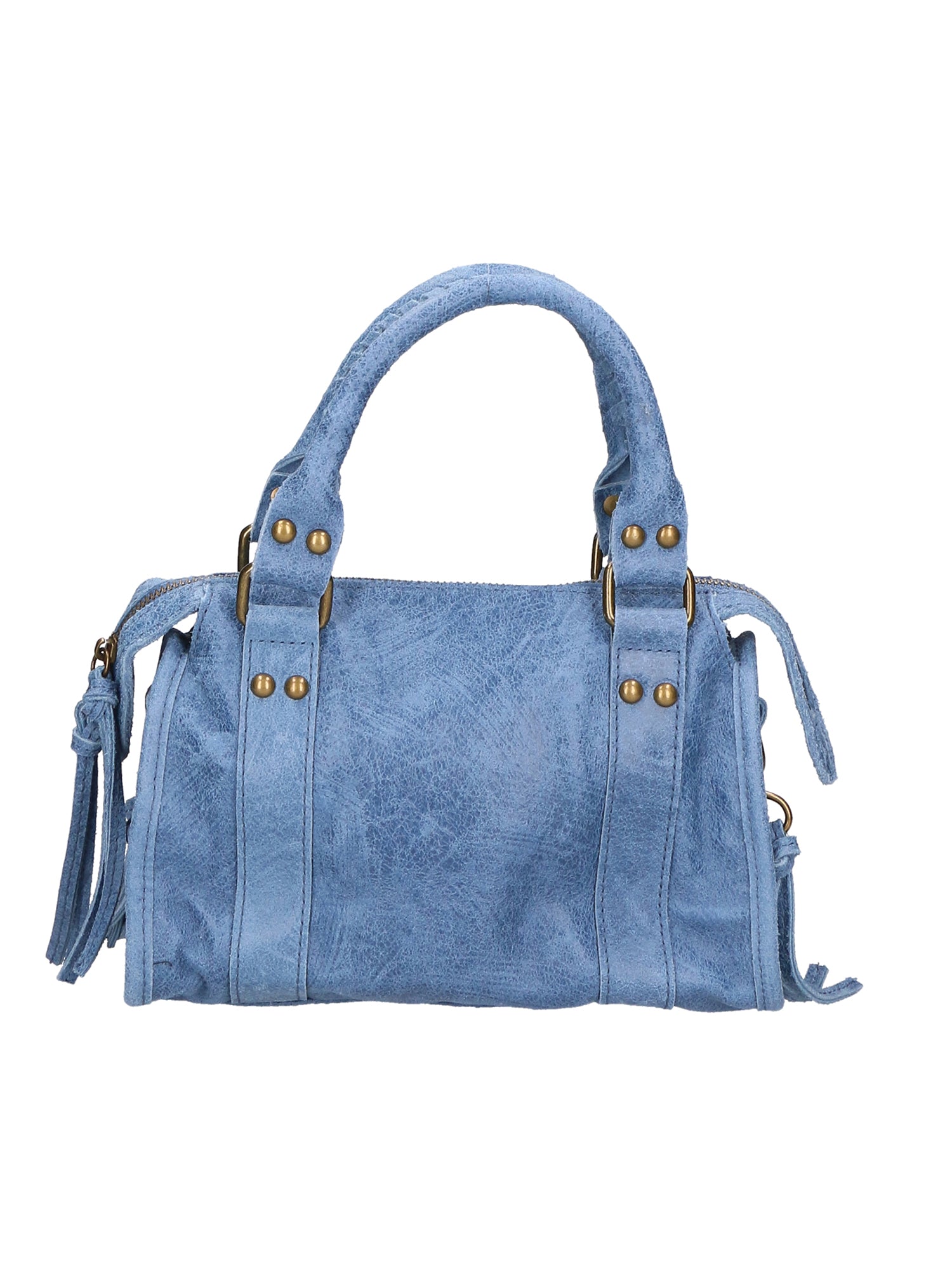 Erisia Borsa a spalla da donna Vera pelle 06091-BLU JEANS Chiara Ferretti