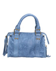 Erisia Borsa a spalla da donna Vera pelle 06091-BLU JEANS Chiara Ferretti