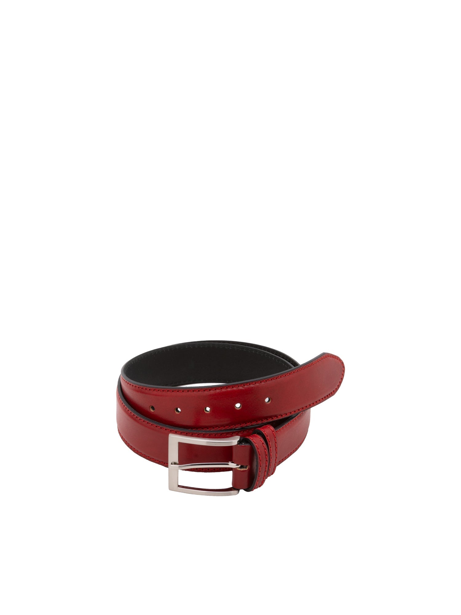 Cintura uomo in vera pelle Made in Italy FTR40-Rosso I Fratelli