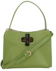 Katia Damenhandtasche aus echtem Leder, hergestellt in Italien, 17 x 12 x 9 cm
