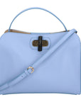 Kashia Damenhandtasche aus echtem Leder, hergestellt in Italien, 23 x 30 x 12 cm