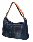 Jelena Damen-Schultertasche aus Baumwolle, veganes Produkt, 48 x 37 x 10 cm