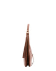 Borsa a spalla da donna 100% vera pelle 4607-MARRONE Alessia Firenze
