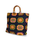 Luana Borsa a mano da donna Lana e vera pelle 04466-NERO Chiara Ferretti