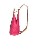 Erika Zaino da donna in vera pelle Casual 80072-FUXIA-CUOIO Chiara Ferretti