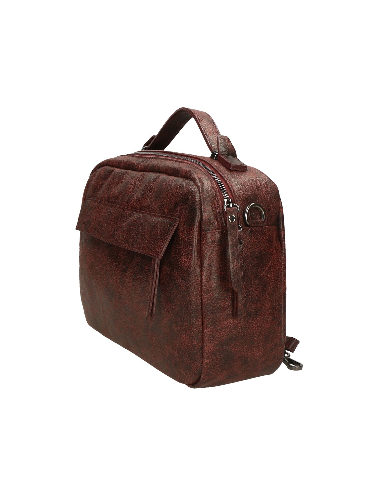 Vera Pelle 6542-BORDO BORDEUX Borsa a mano unisex Modello Avelon Chiara Ferretti