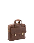 Borsa a mano unisex in vera pelle Made in Italy 4575-TESTA DI MORO Alessia Firenze