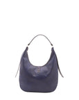 Borsa a spalla da donna 100% vera pelle 4607-BLU Alessia Firenze