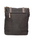 Milena Borsa a tracolla unisex Canvas e vera pelle ZG3009-NERO BLACK Chiara Ferretti