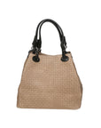 Araminta Borsa Shopper da donna Vera Pelle 80047-004 TAUPE Chiara Ferretti