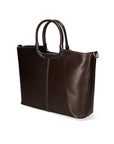Francesca Borsa a mano da donna 100% pelle 9133-TMORO DARK BROWN Chiara Ferretti