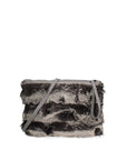 Volante Borsa a mano da donna Vera Pelle 8477-GRIGIO Chiara Ferretti