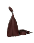 Luciana Borsa a mano da donna Vera pelle 02209-D54 BORDO SCURO DARK BORDEAUX Chiara Ferretti
