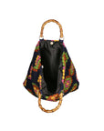 Luana Borsa a mano da donna Lana e vera pelle 04466-NERO Chiara Ferretti