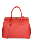 Aleria Borsa a mano da donna Vera pelle 8005-D35 PAPAYA Chiara Ferretti