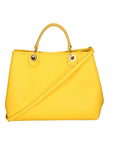 Azurite Borsa a mano da donna 100% pelle 06105-D64 GIALLO YELLOW Chiara Ferretti