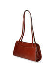 Edera Chic Borsa a spalla da donna Vera pelle 9120-MARRONE BROWN Chiara Ferretti