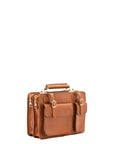 Borsa a mano unisex in vera pelle Made in Italy 4506-MIELE Alessia Firenze